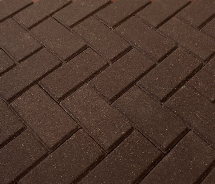 Тротуарная плитка коричневая с желтым укладка фото